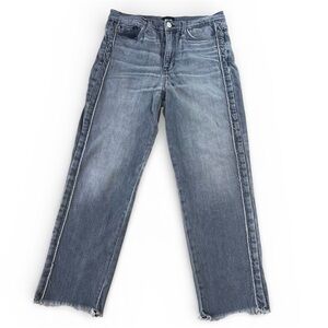 Hudson Zoeey Custom High Rise Crop Straight Jeans Gray Size 31